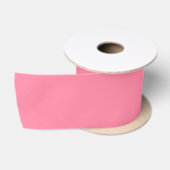 Moderne bubbelroze Effen Kleur Satijnen Lint (Spoel)