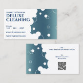 Moderne bubbelstenen patroon van metaal visitekaartje (Voorkant / Achterkant)