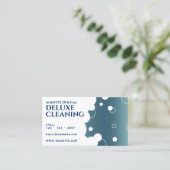 Moderne bubbelstenen patroon van metaal visitekaartje (Staand voorkant)