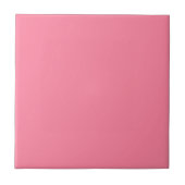 Moderne Bubble Roze Plain Effen Kleur Tegeltje (Voorkant)