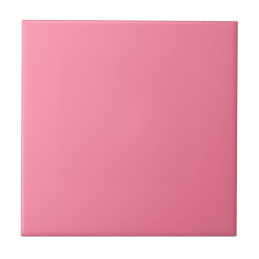 Moderne Bubble Roze Plain Effen Kleur Tegeltje (Voorkant)