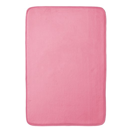 Moderne bubble roze Plain Solid Kleur Badmat (Voorkant Verticaal)