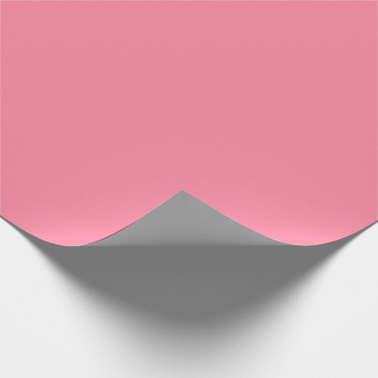 Moderne bubble roze Plain Solid Kleur Cadeaupapier (Hoek)