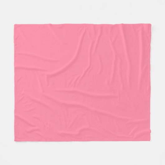 Moderne bubble roze Plain Solid Kleur Fleece Deken (Voorkant (Horizontaal))