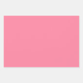 Moderne bubble roze Plain Solid Kleur Inpakpapier Vel (Voorkant 3)