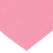 Moderne bubble roze Plain Solid Kleur Korte Tafelloper (Hoek)