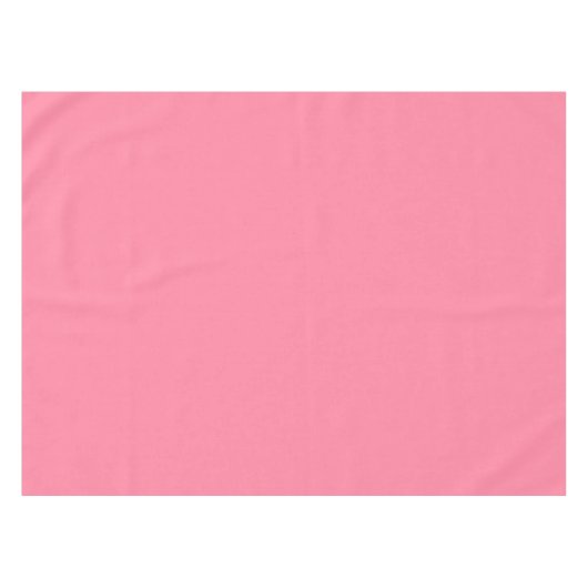 Moderne bubble roze Plain Solid Kleur Tafelkleed (Voorkant (Horizontaal))