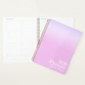Moderne Bubblegum Roze Ombre Planner (Display)