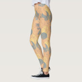 Moderne Bud & Flower Bold Patroon Athleisure Leggings (Links)
