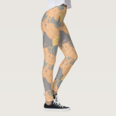 Moderne Bud & Flower Bold Patroon Athleisure Leggings (Rechts)