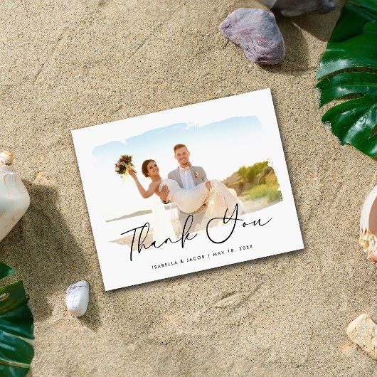 Moderne budget bruiloft foto dank u