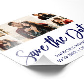 Moderne Budget Bruiloft Save The Date Foto Collage Afdruk (Hoek)