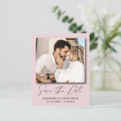 Moderne Budget Foto Save Our Date Uitnodiging (Staand voorkant)