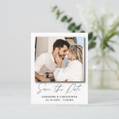 Moderne Budget Foto Save Our Date Uitnodiging (Staand voorkant)
