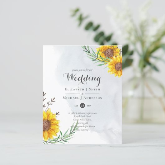 Moderne BUDGET Sunflower Yellow Wedite (Staand voorkant)