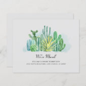 Moderne budgettaire cacti - weve bewegende aankond (Voorkant / Achterkant)