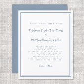 Moderne budgettaire eenvoudige uitnodiging voor bl