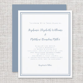 Moderne budgettaire eenvoudige uitnodiging voor bl