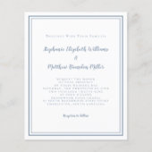 Moderne budgettaire eenvoudige uitnodiging voor bl (Voorkant)