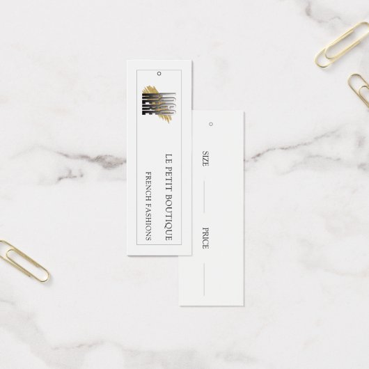 Moderne budgettaire Logo Mode Verhangend prijsLabe Mini Visitekaartjes (Kantoor)
