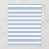 Moderne budgettaire uitnodiging voor huwelijk blau (Achterkant)