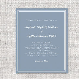 Moderne budgetvriendelijke uitnodiging voor eenvou