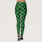 Moderne Buffalo Plaid Patroon Tijdloos Checkerboar Leggings (Achterkant)