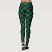 Moderne Buffalo Plaid Patroon Tijdloos Checkerboar Leggings (Achterkant)