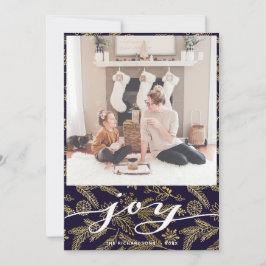 Moderne Buffalo Pset Elegant Script WERKT eenvoudi Feestdagenkaart