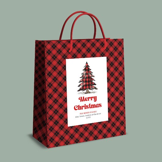 Moderne buffeltas cadeautas zak met eigen naam ker
