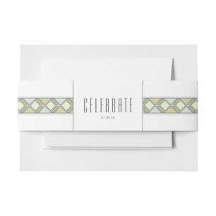 Moderne buis uitnodigingen wikkel