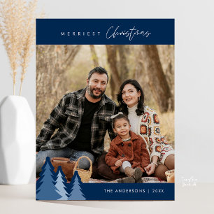 Moderne Buiten, Allerleukste Kerst Familie Foto Briefkaart