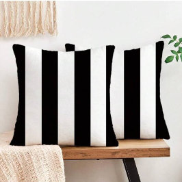 Moderne Buiten decoratie Zwart & Wit Klassiek Gest Buitenkussen
