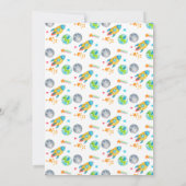 Moderne buitenruimte Melkweg Kind 1e verjaardag Kaart (Achterkant)