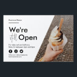 Moderne buitenwereld maakt levering open tuinbord<br><div class="desc">// Laat uw klanten weten dat u nog steeds open staat voor uw bedrijf. Voeg uw eigen foto toe, pas tekst aan en verander kleuren van tekst en pictogrammen om uw merk aan te passen. // Nota: de foto die wordt gebruikt is een placeholder slechts afbeelding. U zult met uw...</div>