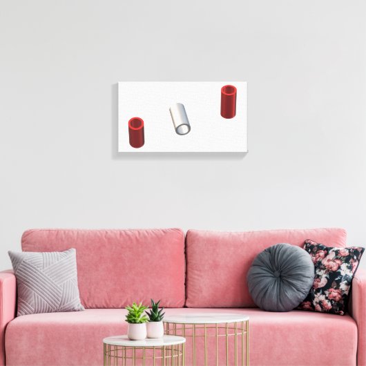 Moderne buizen canvas afdruk (Insitu (Woonkamer))