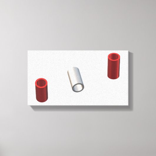Moderne buizen canvas afdruk (Voorkant)