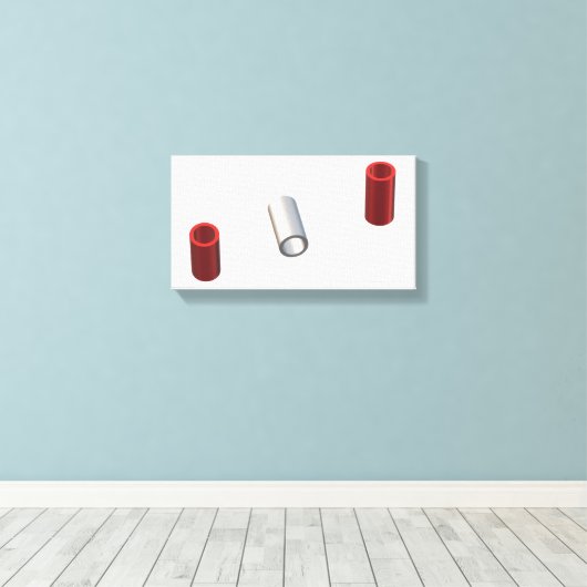 Moderne buizen canvas afdruk (Insitu (Houten vloer))