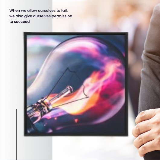 Moderne Bulb Flame Light Fire LED Canvas Afdruk