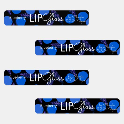 Moderne bundeling voor blauwbes met gloeiend uitei labels (Groep)