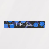 Moderne bundeling voor blauwbes met gloeiend uitei labels (Design 1)