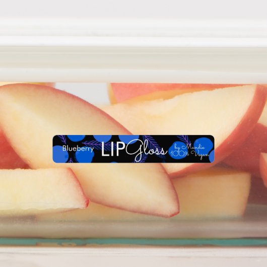 Moderne bundeling voor blauwbes met gloeiend uitei labels (Aangebracht)