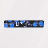 Moderne bundeling voor blauwbes met gloeiend uitei labels (Design 2)