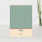 Moderne Bunny Pastel Bloemen Happy Easter Custom Kaart (Achterkant)