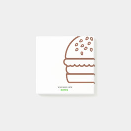 moderne Burger-Post-it® notes