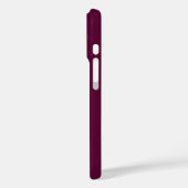 Moderne Burgundy Plum Witte Sport Monogramnaam Case-Mate iPhone Case (Achterkant / Links)