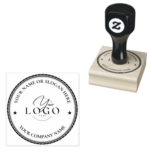 MODERNE BUSINESS | aangepaste elegante zakelijke L Rubberstempel (Gestempeld)