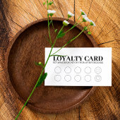 Moderne Business Black White Discount Loyalty Card