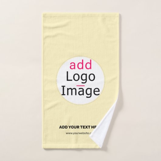 Moderne Business Chic  Logo Vanilla Handdoek (Handdoek)