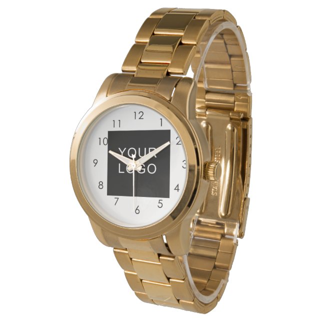 Moderne  Business Company Logo Horloge (Gekanteld)